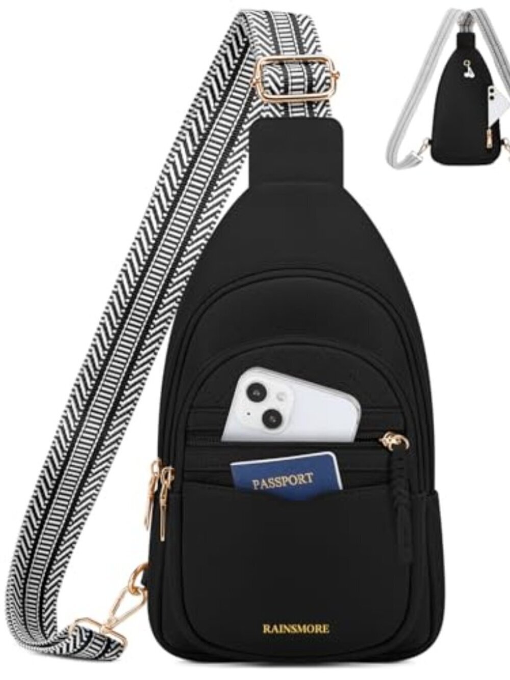 🆕 Anti-Theft Crossbody Sling Bag for Women, Small Leather Waterproof Chest
